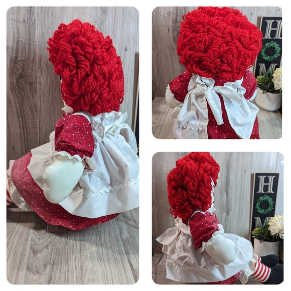 Raggedy Ann & Andy Dolls Vintage 25" - Picture 6 of 9